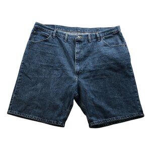 Wrangler Mens Jean Shorts Size 44 Bermuda Denim Relaxed Classic Casual Blue